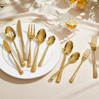 65 Piece Gold Silverware Set - Image 3