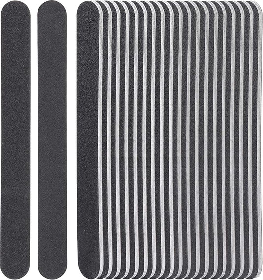 50 Pcs Nail Files for Acrylic Nails 100/180 Grit Double Sides Fingernail Files Professional Manicure Tools for Home Salon