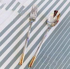 Silverware Set Service for 6, IKXO 24-Piece Modern Stainless Steel Flatware - Image 6