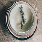 Mora Ceramic Large Serving Bowls- Set of 2 Oval Platters - Image 6