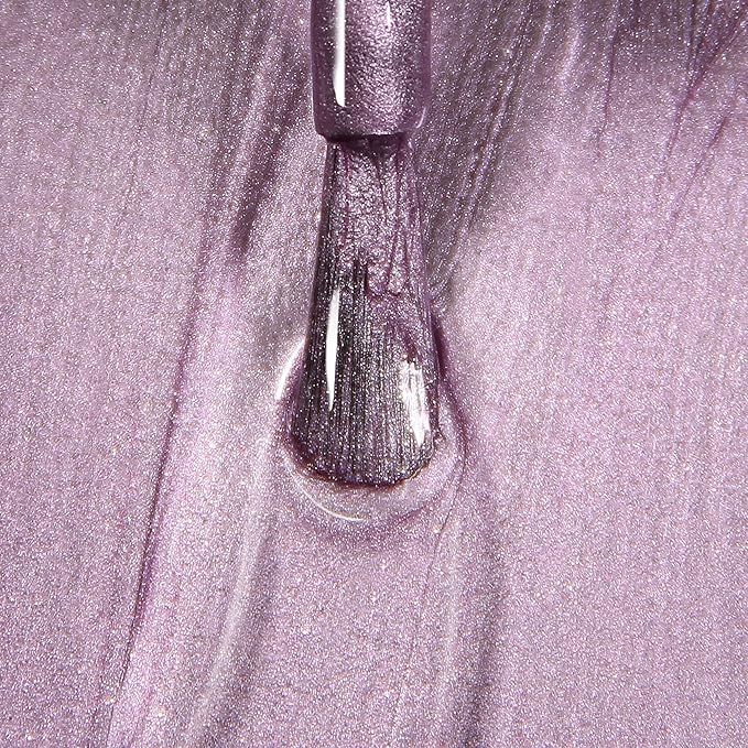 LONDONTOWN lakur Nail Polish - Chip-Resistant, Non-Toxic, Conditions & Hydrates Nails | Shimmery Metallic Purple, Brill-ant, .40 fl oz