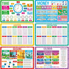 6 Pack Placemats for Kids, Non-Slip Washable Table Mat, Reusable Addition by SpriteGru
