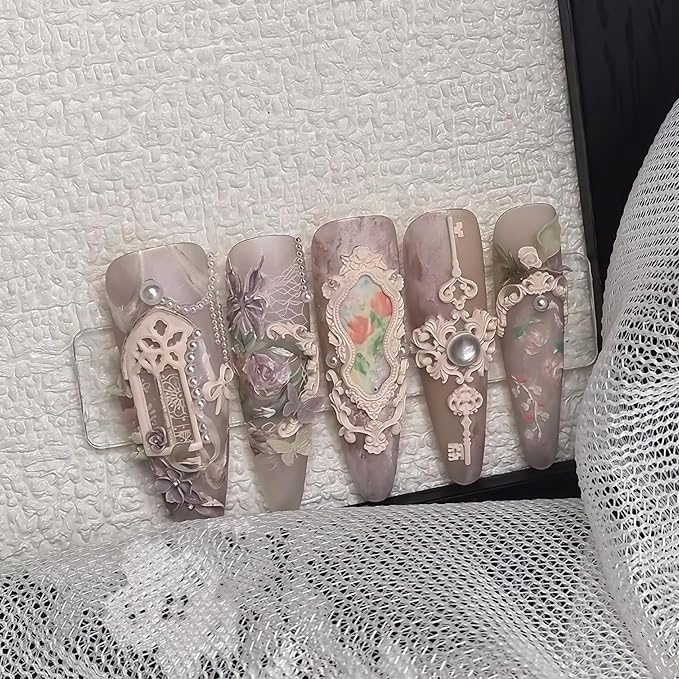3D Frame Nail Art Molds Mirror Design, Silicone Nails Tool Y2k Decoration