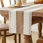 Boho Table Runner for Fall Home Decor 12x72 Farmhouse Woven Runner | 72 Inches by FEXIA