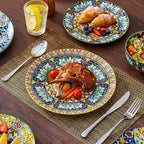 vancasso 18 Pieces Dinnerware Sets, Plates and Bowls Set, Porcelain Dishes Set - Image 8