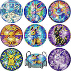 nekpiahu 8Pcs Diamond Painting Coasters by nekpiahu