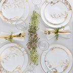 PLASTICPRO White Plastic Design Party Plates Premium heavyweight Elegant - Image 5
