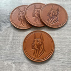 Dog Breed Leather Coasters – Premium Full Grain Table Protectors - Image 4