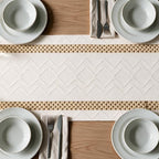Artoid Mode Burlap Brown Stripe Woven Rustic Table Runner 12x108 Inch | Holiday - Image 5