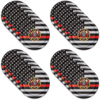 Havercamp Thin Red Line Plates-24 Pack-9 Inch-Firefighter Party Plates | Set of - Image 4