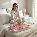 15.8x11.8 Pink Plastic Serving Tray - Image 7