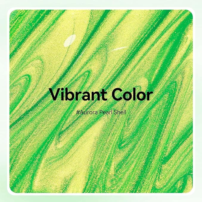 MIZHSE Quick Dry Nail Polish, Aurora Green Nail Polish Air Dry Fast, 15ml/0.5 fl oz Regular Shiny Glossy Oil-based Shimmery Nail Lacquer Non-Gel Nail Art Salon Manicure Home DIY