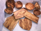 6 Pc 12"/14" Long Handle Olive Wood Utensil Set- by Orchard Hardwoods- Elegant - Image 2
