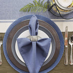 DII Dobby Stripe Woven Table Runner, 13x108 French Blue - Image 10