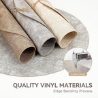13" Round Placemats Set of 8, Reversible Faux Leather Heat Resistant Table Mats - Image 5