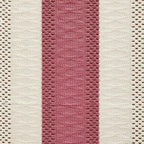 Macrame Style Bicolor Stitching Table Runner 14x48in Dusty Rose | Woven Boho - Image 6