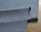 Basic Linen Style Table Runner, 14x90 Inch Navy Blue | Mitered Corner Design - Image 6