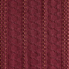 Macrame Style Boho Table Runner, 12x108 Inch Burgundy | Woven Boho Table Runner - Image 6