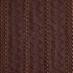 Macrame Style Boho Table Runner, 12x60 Inch Chocolate | Woven Boho Table Runner - Image 6