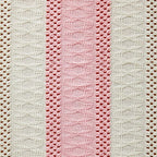 Macrame Style Bicolor Stitching Table Runner 14x90in Light Pink | Woven Boho - Image 6